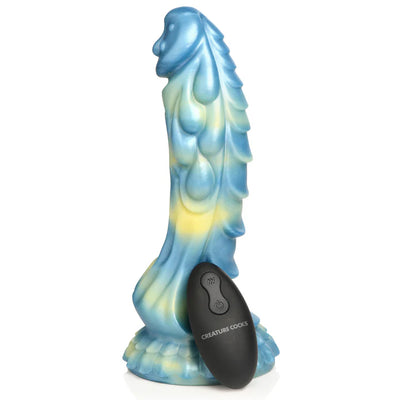 THE SEA STALLION VIBRATING DILDO WITH REMOTE BY CREATURE COCKS