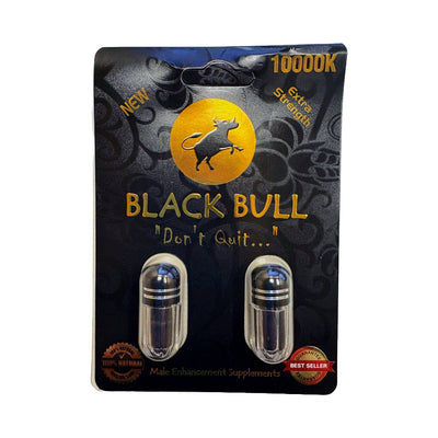 Black Bull 10,000K Male Enhancement - 2 Capsules