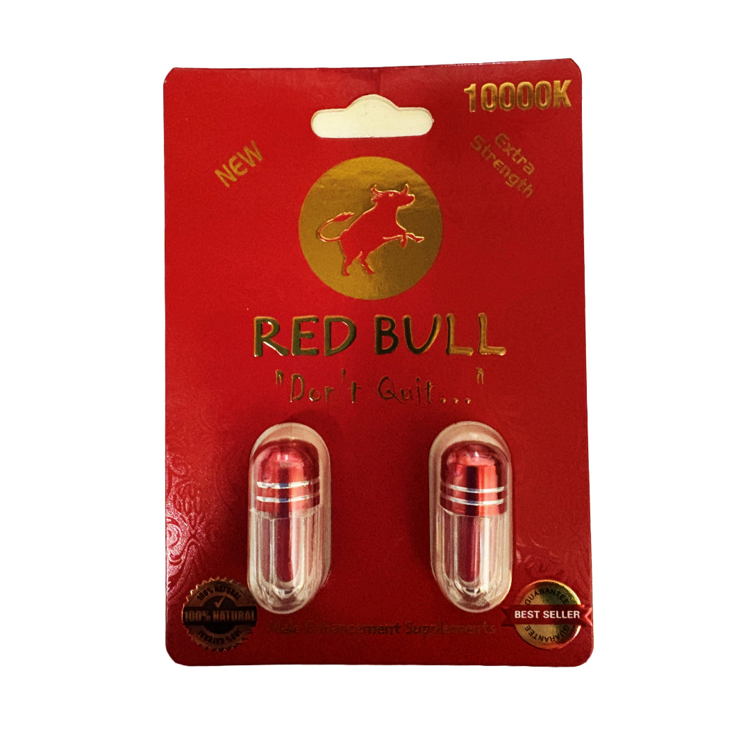 Red Bull 10,000K Male Enhancement - 2 Capsules