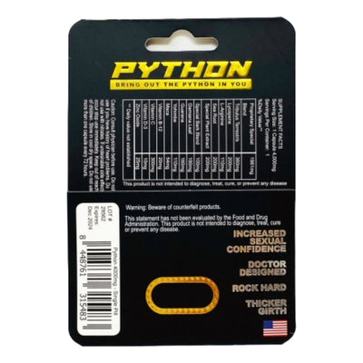 Python 4K Male Performance Supplement - 2CT