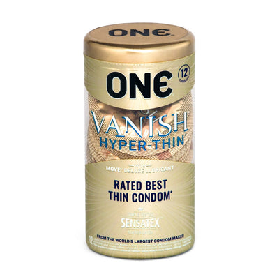ONE Vanish Hyperthin Condoms - 12 pk