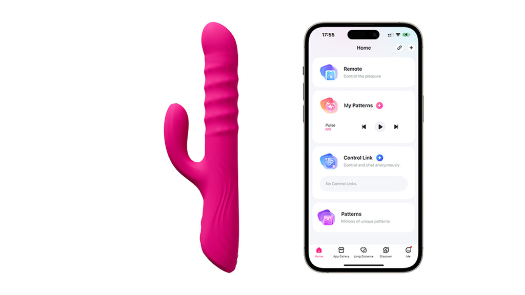 Lovense Velvo Rolling Bead Rabbit Vibrator with Dual Control & App Syn Lovense Velvo Rolling Bead Rabbit Vibrator with Dual Control & App Syn