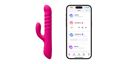 Lovense Velvo Rolling Bead Rabbit Vibrator with Dual Control & App Syn