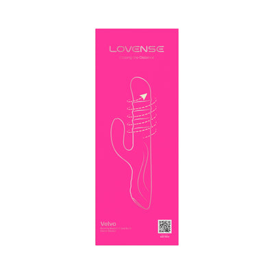 Lovense Velvo Rolling Bead Rabbit Vibrator with Dual Control & App Sync