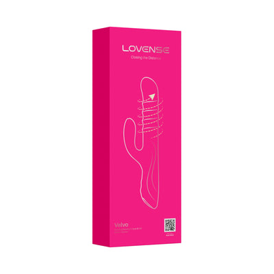 Lovense Velvo Rolling Bead Rabbit Vibrator with Dual Control & App Sync
