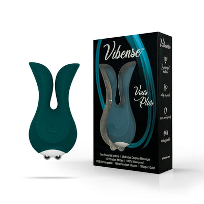The Vibense Vous Plus Multi Use Vibrator's flexible dual vibrating stems provide ample opportunity for more pleasurable stimulation to all of your sensitively sensual areas.