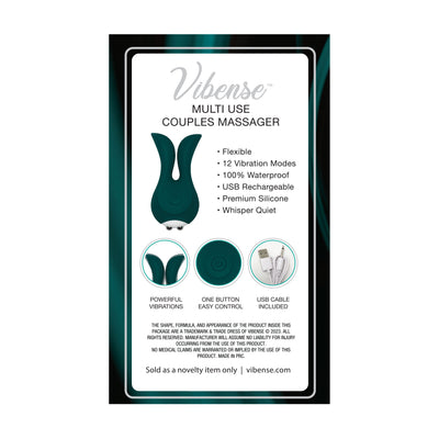 The Vibense Vous Plus Multi Use Vibrator's flexible dual vibrating stems provide ample opportunity for more pleasurable stimulation to all of your sensitively sensual areas.