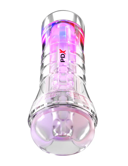 ViewTube XXL See-Thru LED Stroker Masturbator by PDX Elite