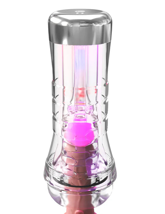 ViewTube XXL See-Thru LED Stroker Masturbator by PDX Elite