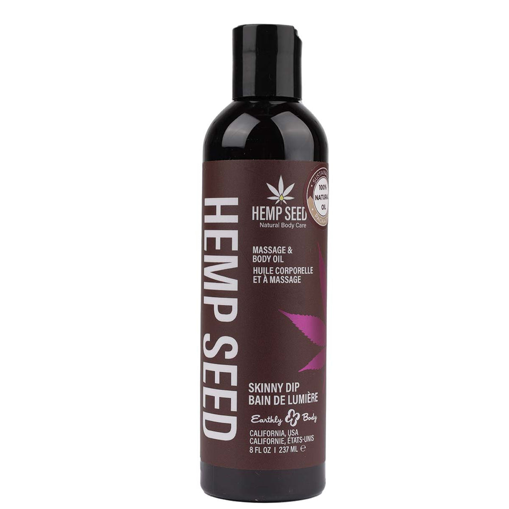 Skinny Dip Scent Hemp Seed CBD Massage and Body Oil 8oz