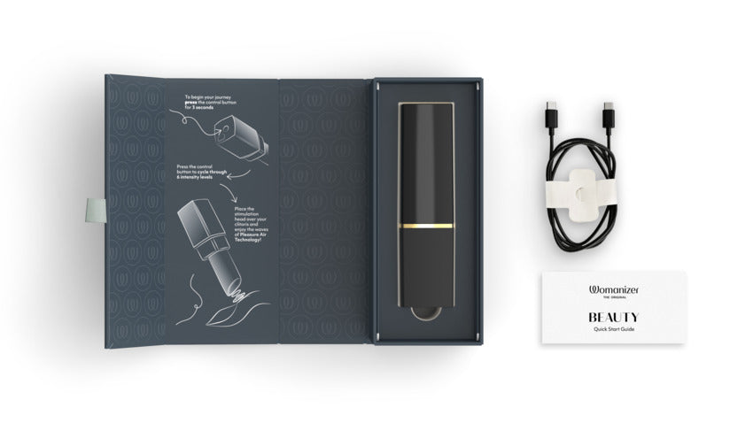 Womanizer Beauty Travel-Friendly Clitoral Stimulator in Black