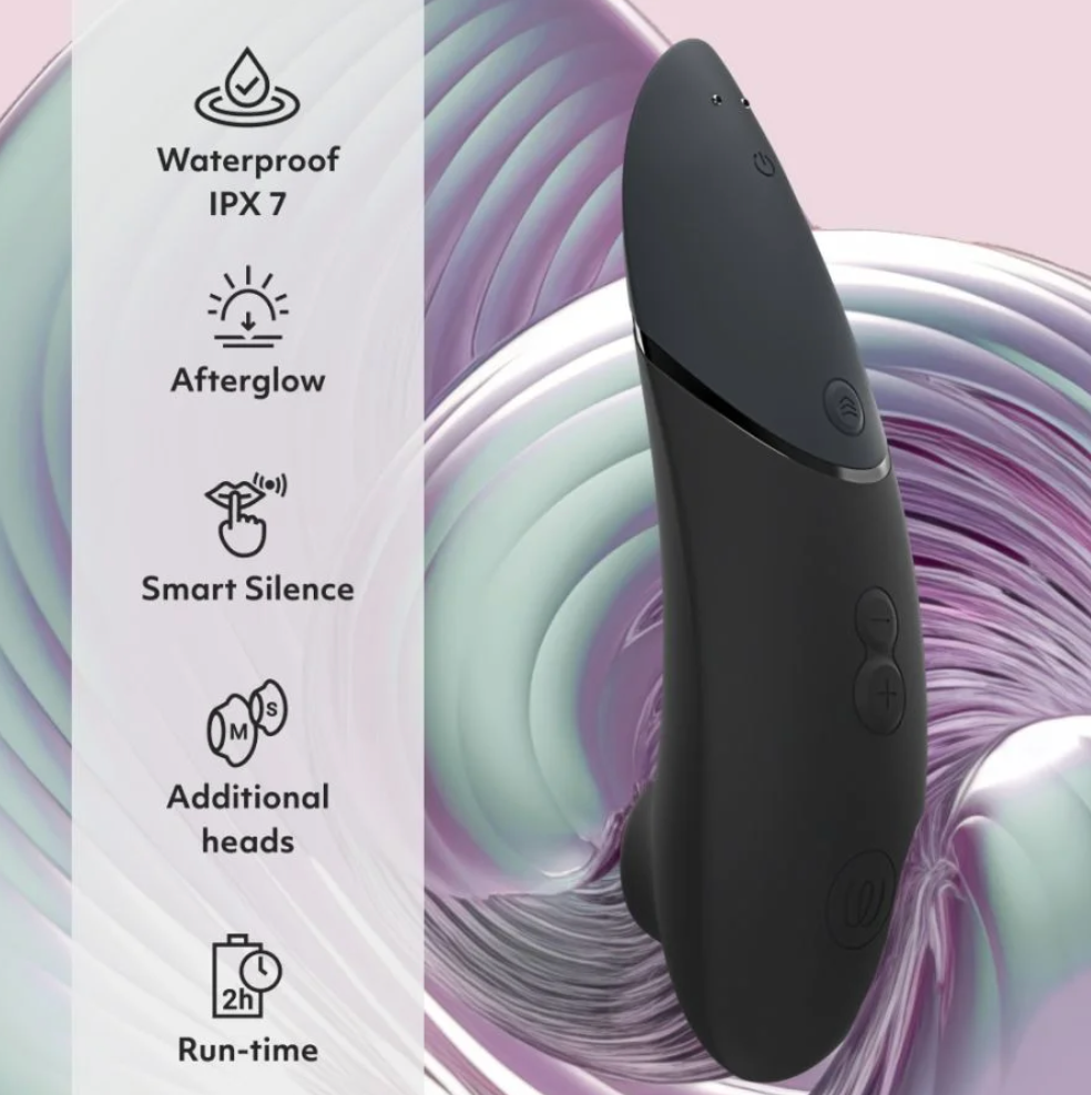 WOMANIZER NEXT CLITORAL 3D PLEASURE AIR STIMULATOR - BLACK