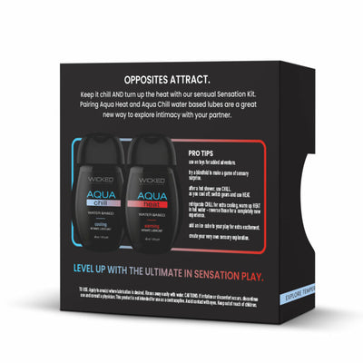 Wicked Cooling and Warming Water Based Lubricants Set- 1.5 oz Bottles