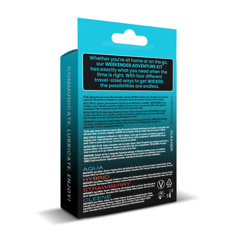 Wicked Weekender Lube Variety Kit Gift Set