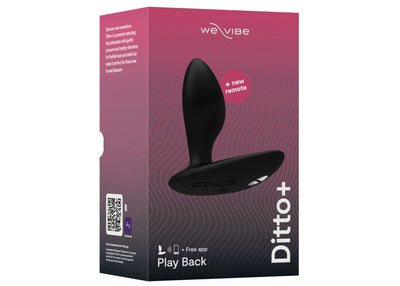 We-Vibe Ditto Plus Vibrating Anal Plug in Black