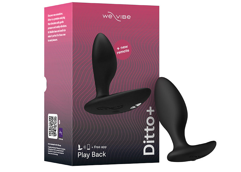 We-Vibe Ditto Plus Vibrating Anal Plug in Black