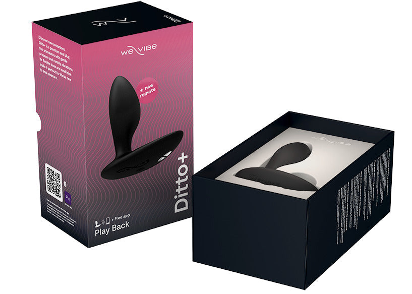We-Vibe Ditto Plus Vibrating Anal Plug in Black