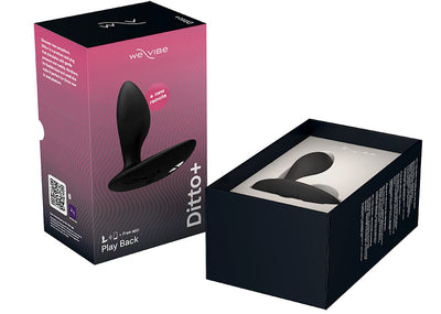 We-Vibe Ditto Plus Vibrating Anal Plug in Black
