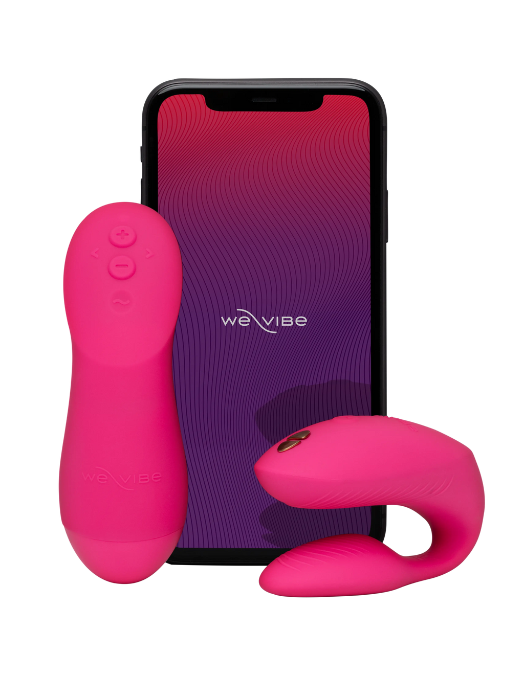 Chorus Pro Couples Vibrator by We-Vibe in Electric Pink