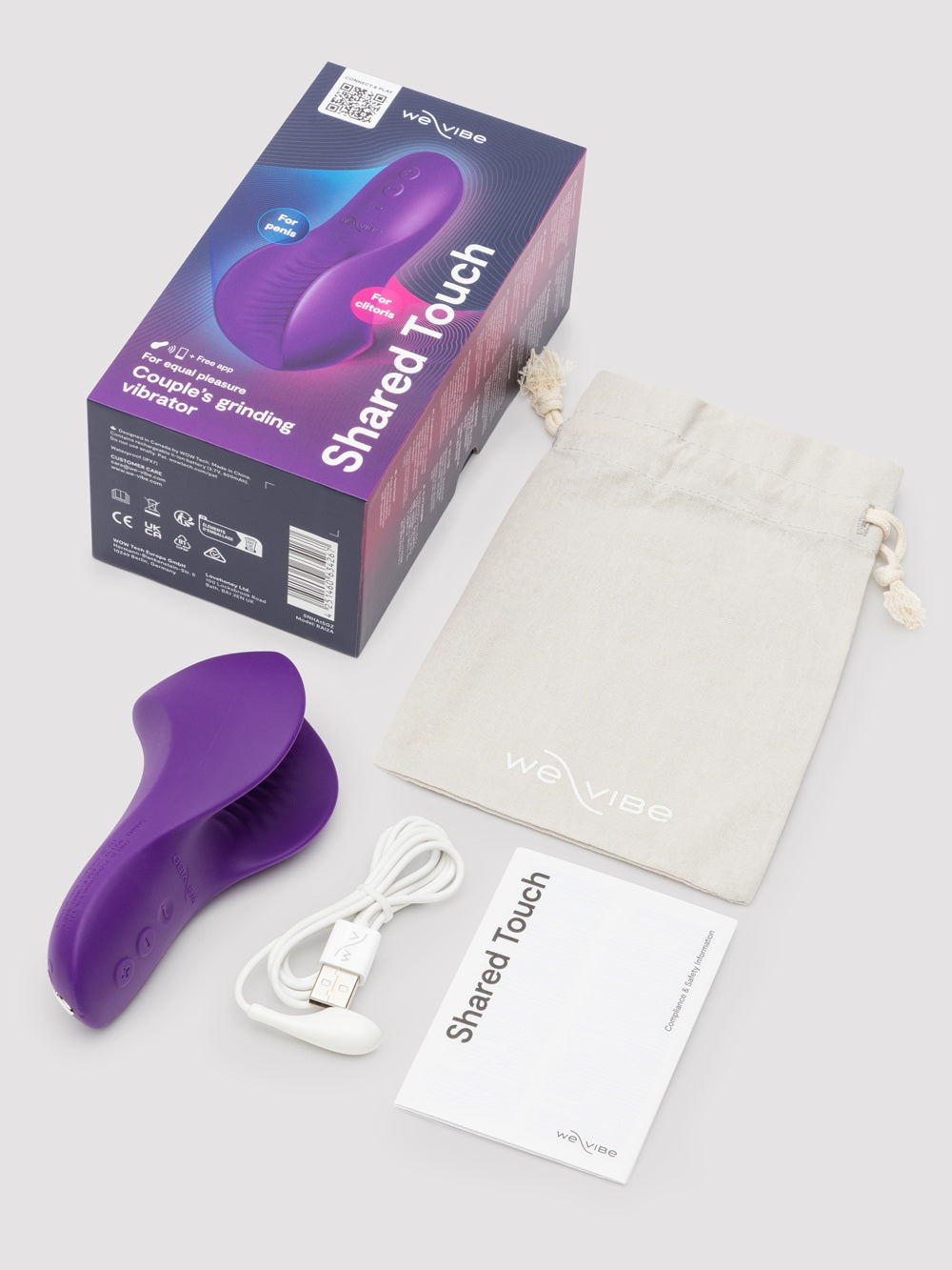 We-Vibe Shared Touch Couple's Grider Vibrator in Purple
