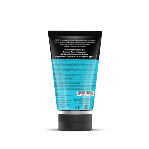Wicked Jelle Plus Anal Lube - 4 oz