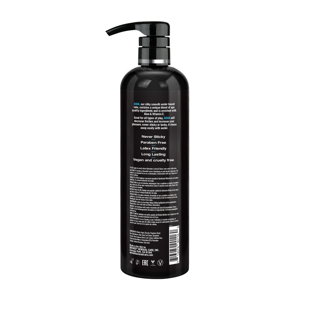 Wicked Aqua Personal Lubricant - 16OZ Wicked Aqua Personal Lubricant - 16OZ