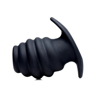 Hive Ass Silicone Ribbed Hollow Anal Plug in Medium