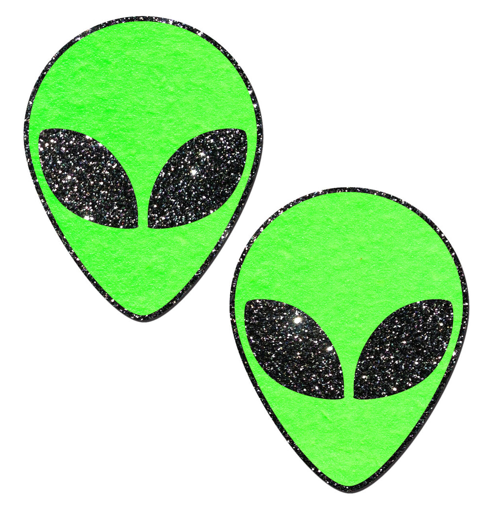 Alien Pasties - Neon Green/Glow in the Dark