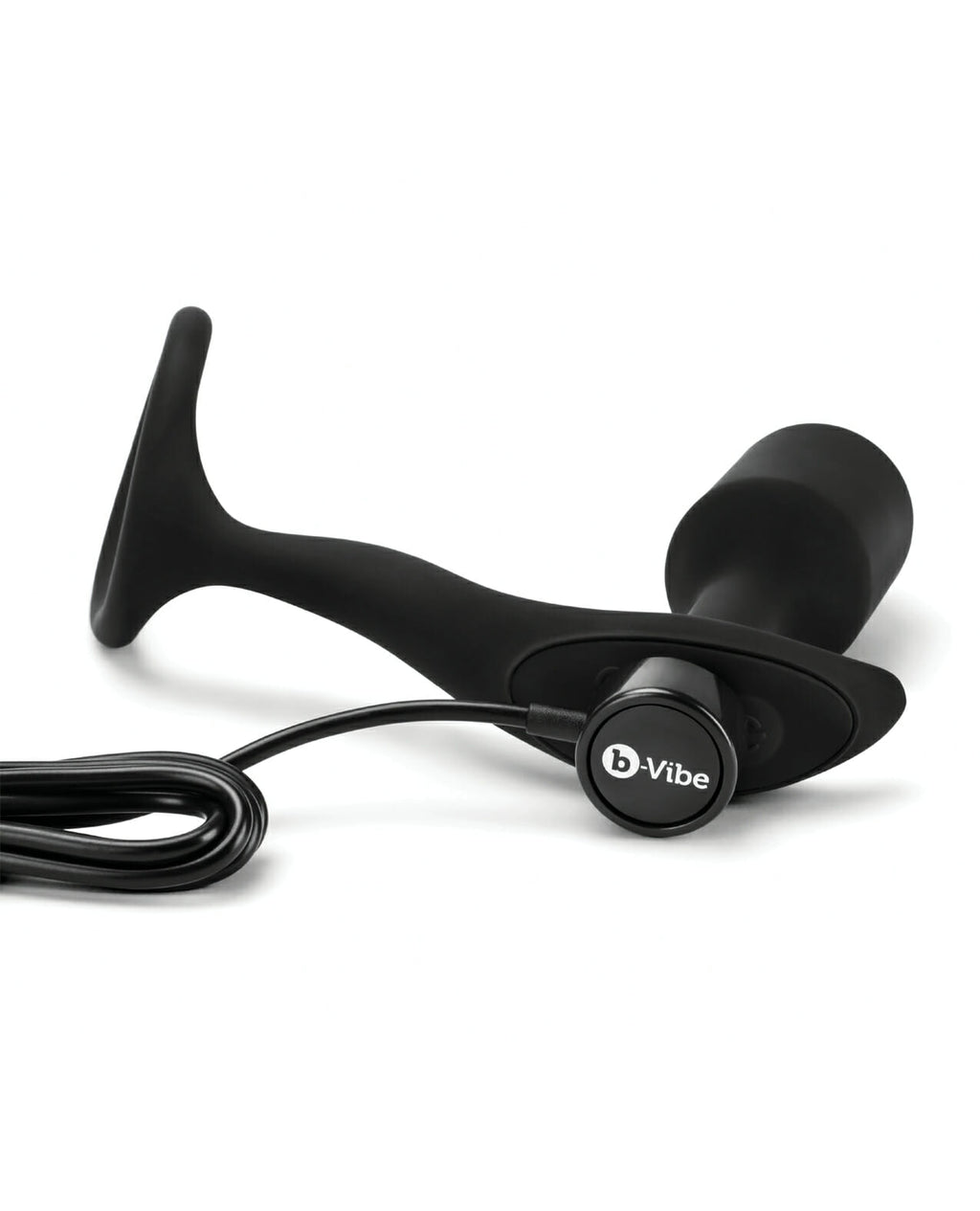 b-Vibe Snug & Tug Weighted Silicone Plug & Penis Ring - Medium