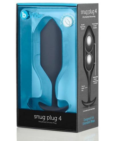 b-Vibe Snug Plug 4 Weighted - Black