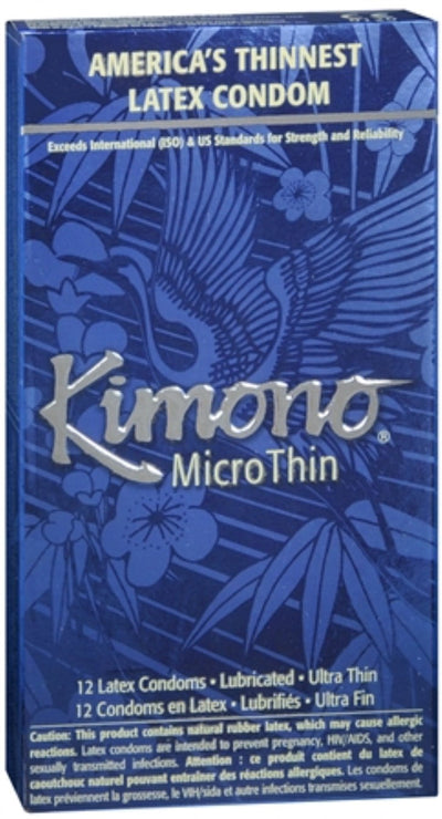 Kimono MicroThin Latex Condoms - 12 pk