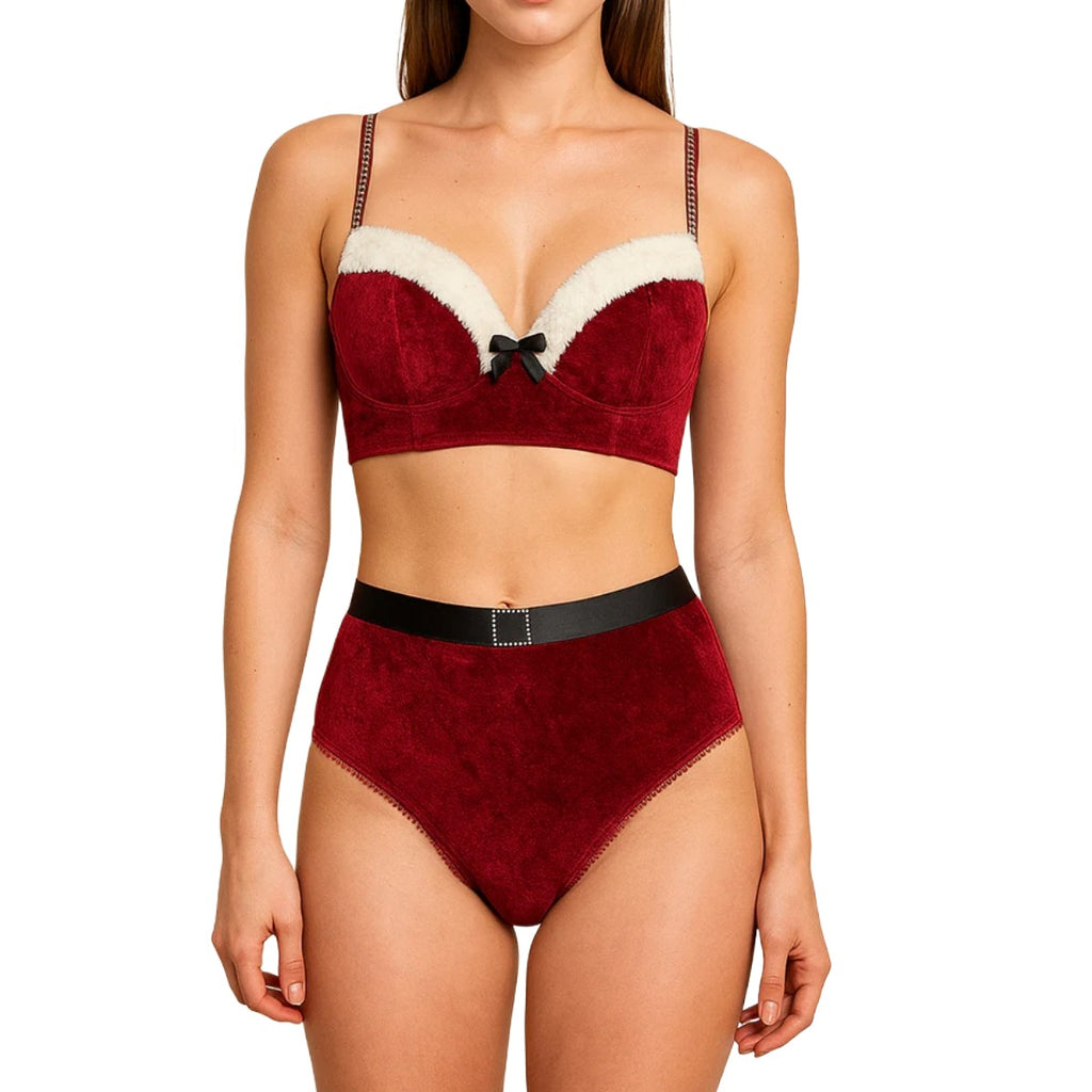 Jingle Your Bells Holiday Bra & Panty Set in Red