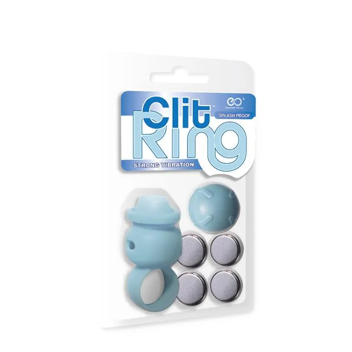 Clit Ring Mini Finger Vibrator in Blue Clit Ring Mini Finger Vibrator in Blue