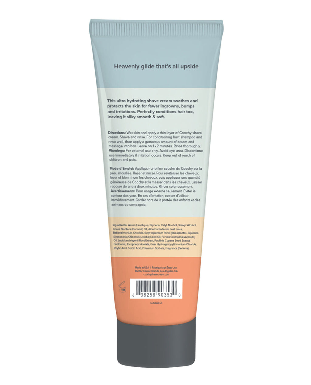 COOCHY Ultra Hydrating Shave Cream Mango Coconut - 8.5 oz