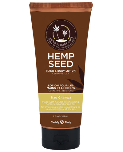 Earthly Body Nag Champa Hemp Seed Lotion - 7 oz