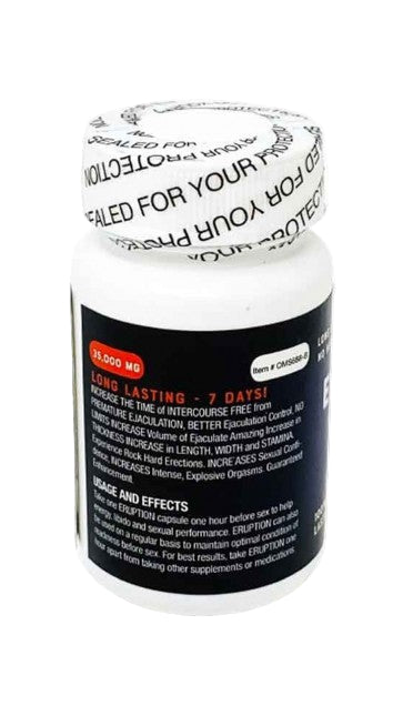 Eruption Double 35MG Male Sexual Enhancement Supplement - 6 Capsule Bottle