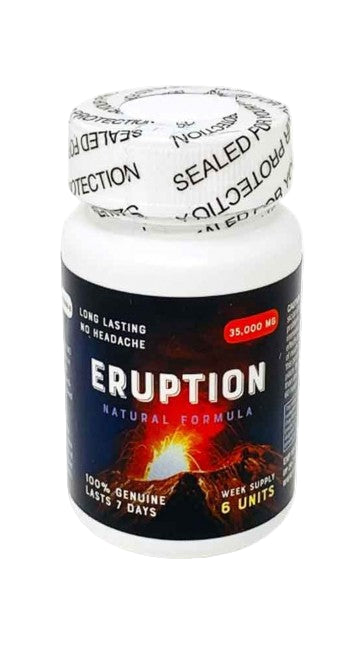 Eruption Double 35MG Male Sexual Enhancement Supplement - 6 Capsule Bottle