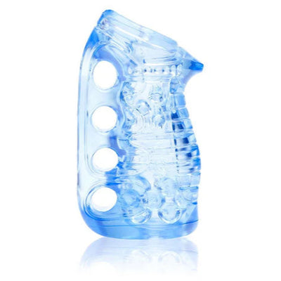 Fleshskins Blue Ice Sleeve with Drying Stand by Fleshlight