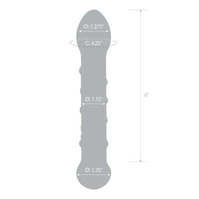 Gläs Spiral Staircase Full Tip Pink Dildo