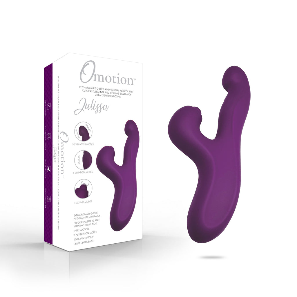 Omotion Julissa Thumper Rabbit Personal Massager Vibrator - Purple Omotion Julissa Thumper Rabbit Personal Massager Vibrator - Purple