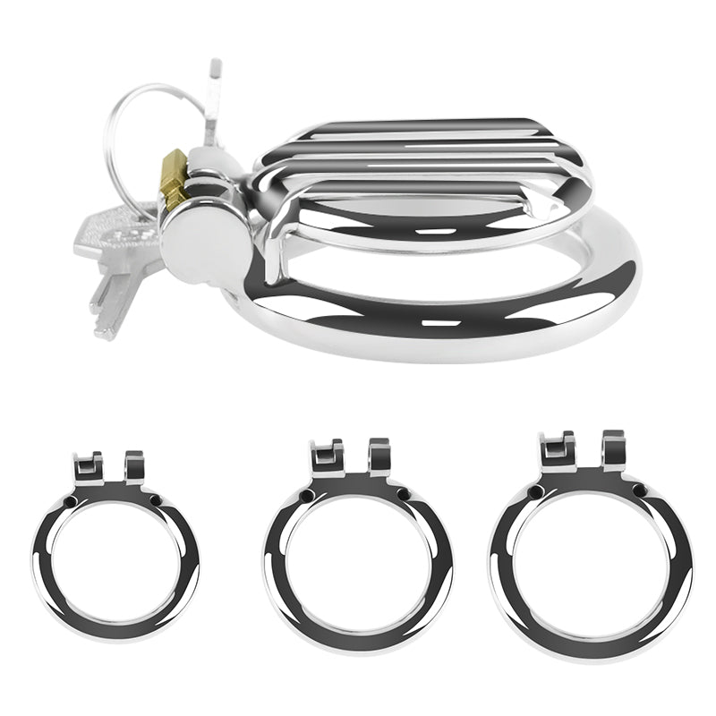 Grill Grate 15mm Flat Chastity Cage Cock Cage by Metal Pleasure Play