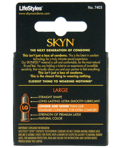 Lifestyles SKYN Large Non-Latex - 3 pk