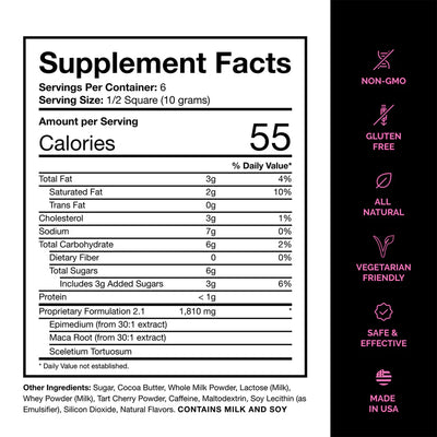 Tabs Sex Chocolate - Decadent Cherry Rose White Chocolate