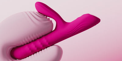 Lovense Velvo Rolling Bead Rabbit Vibrator with Dual Control & App Sync