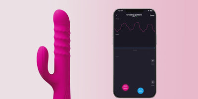 Lovense Velvo Rolling Bead Rabbit Vibrator with Dual Control & App Sync