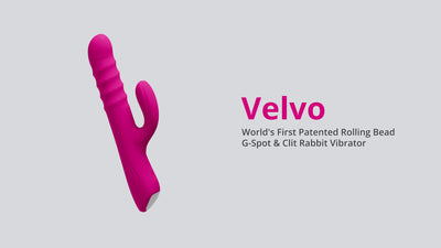 Lovense Velvo Rolling Bead Rabbit Vibrator with Dual Control & App Sync