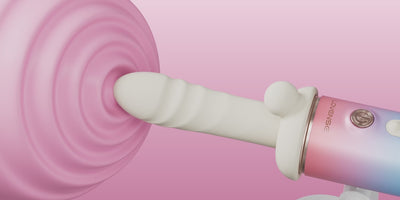Lovense Spinel Thrusting and Heating Massage Gun Dildo Vibe