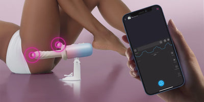 Lovense Spinel Thrusting and Heating Massage Gun Dildo Vibe