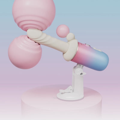 Lovense Spinel Thrusting and Heating Massage Gun Dildo Vibe