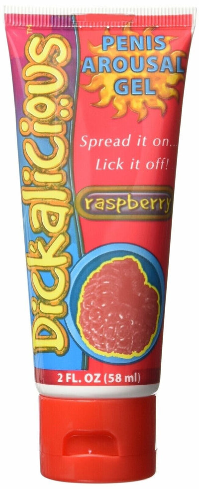 Dickalicious Raspberry Penis Arousal Gel - 2 oz